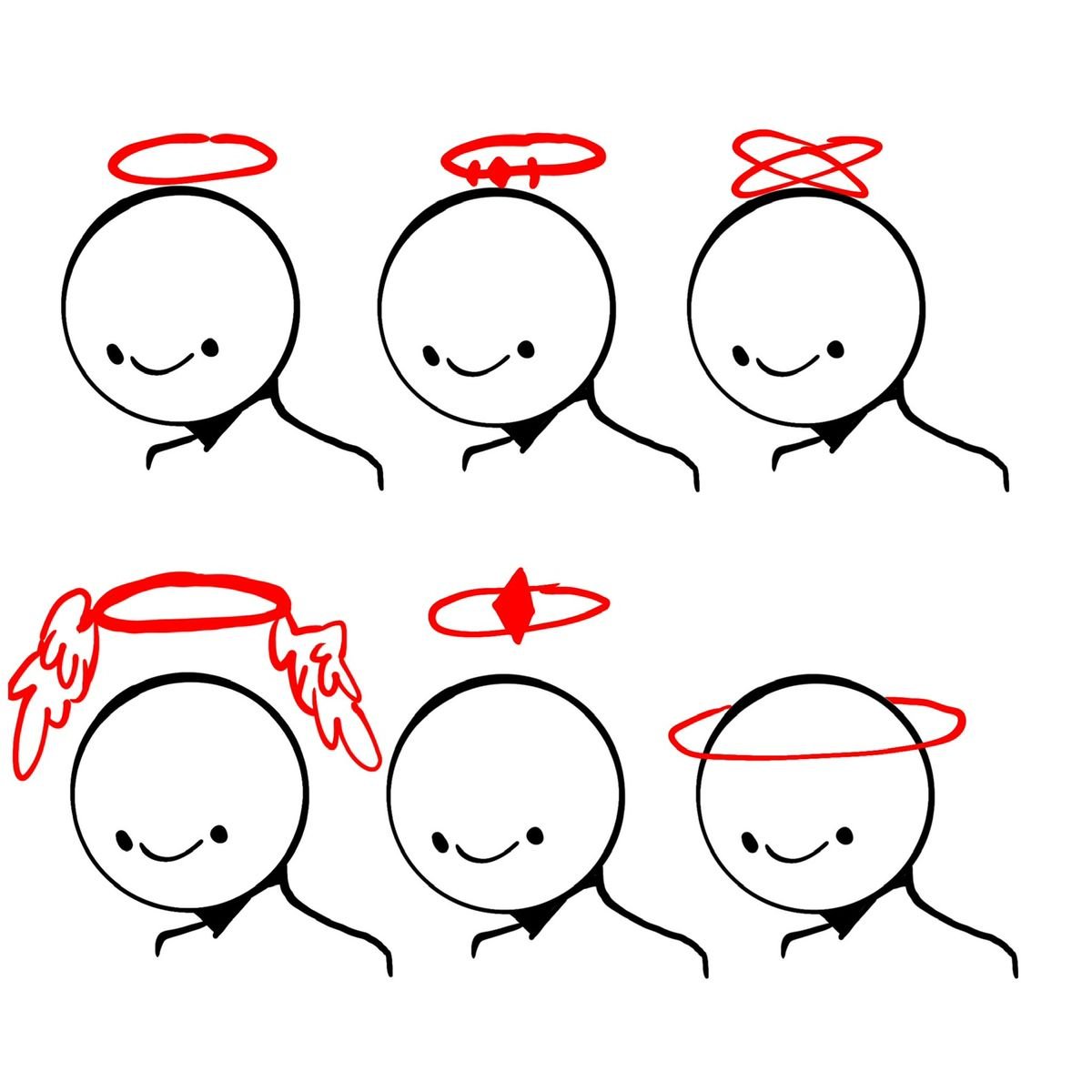LimboSketch's tweet photo. If you don't know what to put in your character's head https://t.co/7CPJAJ6n4Y