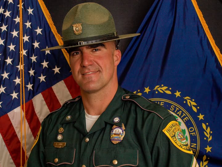 FBIBoston's tweet photo. #FBI Boston extends our deepest condolences to the family, friends and colleagues of @NH_StatePolice Sgt. Brian J. Ross who died on June 29, 2026. Sgt. Ross proudly served the State of New Hampshire for 19 years. https://t.co/gd5gvpQZZ9