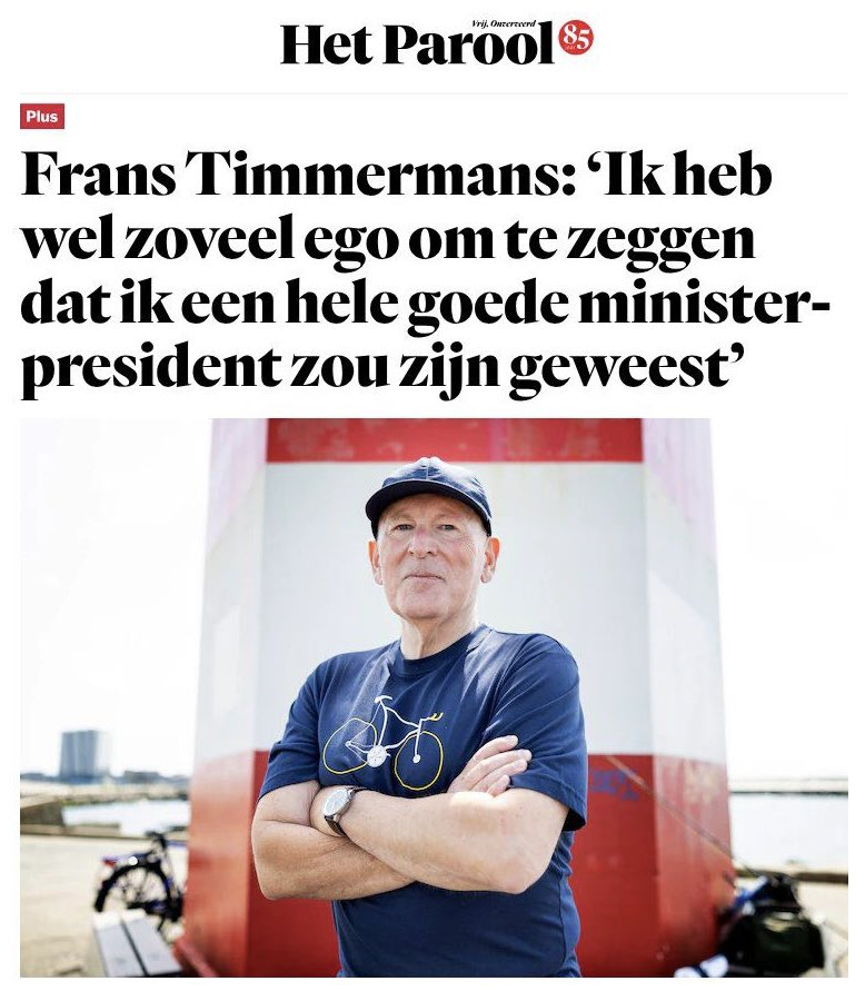 PetravanDam3's tweet photo. Ja. Frans Timmermans mag het over zichzelf zeggen:
Hij zou inderdaad een goede Minister-President zijn geweest.

Eeuwige zonde dat het niet zover is gekomen, Geldt ook voor Sigrid Kaag. Twee politici met de juiste kennis en kunde voor het premierschap. 

En allebei gedemoniseerd door extreemrechts/domrechts.