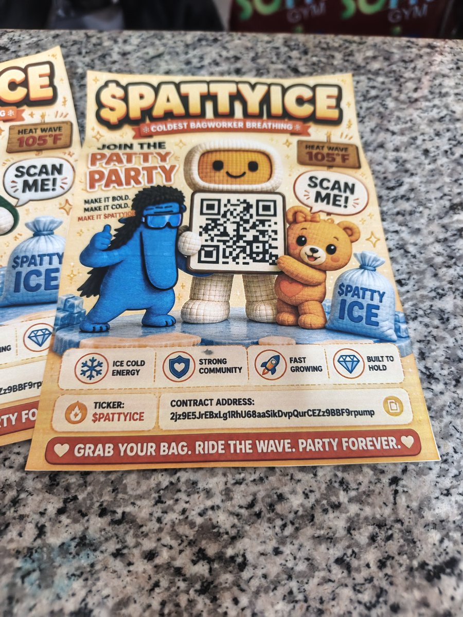 LoSyohana819's tweet photo. Hey @Pattyice 
I decided to take my bag working skills to the streets. Just finished printing flyers and I'm handing them to my friends and total strangers one by one 
$PATTYICE 
Would really appreciate if you noticed me 😉😁 
I hope you love the fliers they're very https://t.co/Iv5SdUGoEC