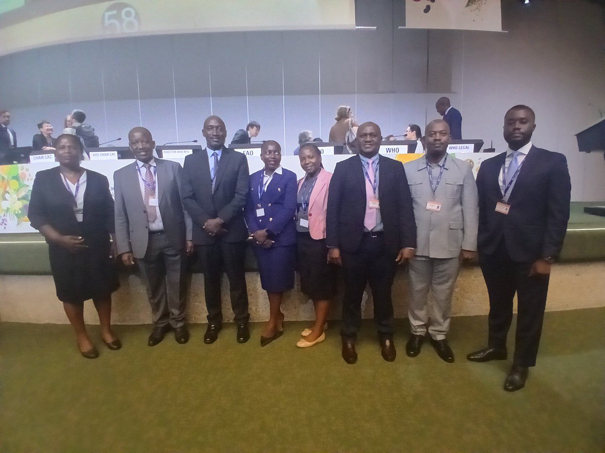 UNBSug's tweet photo. #CAC49: Uganda is participating in the 49th Codex Alimentarius Commission meeting this week in Geneva, Switzerland with representation from NDA, NWSC, Private Sector Development Programme Secretariat - MoFP&ED and UNBS.
The session will consider international food standards in different areas that contribute to ensuring consumer health and facilitating fair practices in the food trade.
New international standards of interest are also set to be approved including for products such as Cashew nuts, Shea butter, flours from roots and tubers.
UNBS is the Codex Contact Point for Uganda and undertakes coordination arrangements to ensure effective and meaningful participation in the development of international standards that take into consideration the needs of the developing countries.