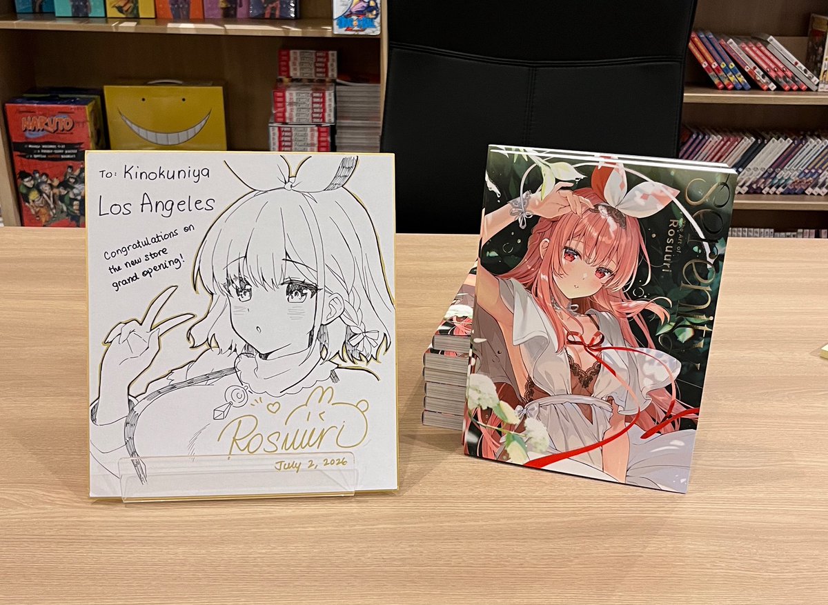 rosuuri's tweet photo. Thank you so much for your support at Anime Expo and Kinokuniya Little Tokyo!! It was such a fun and cool experience 🥰 See you again!! https://t.co/IEwzsKgZub