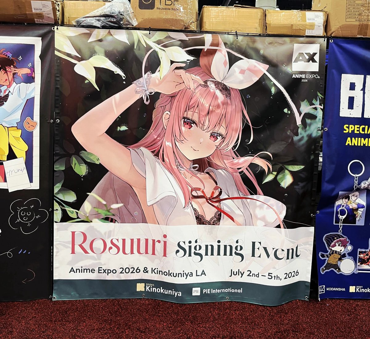 rosuuri's tweet photo. Thank you so much for your support at Anime Expo and Kinokuniya Little Tokyo!! It was such a fun and cool experience 🥰 See you again!! https://t.co/IEwzsKgZub