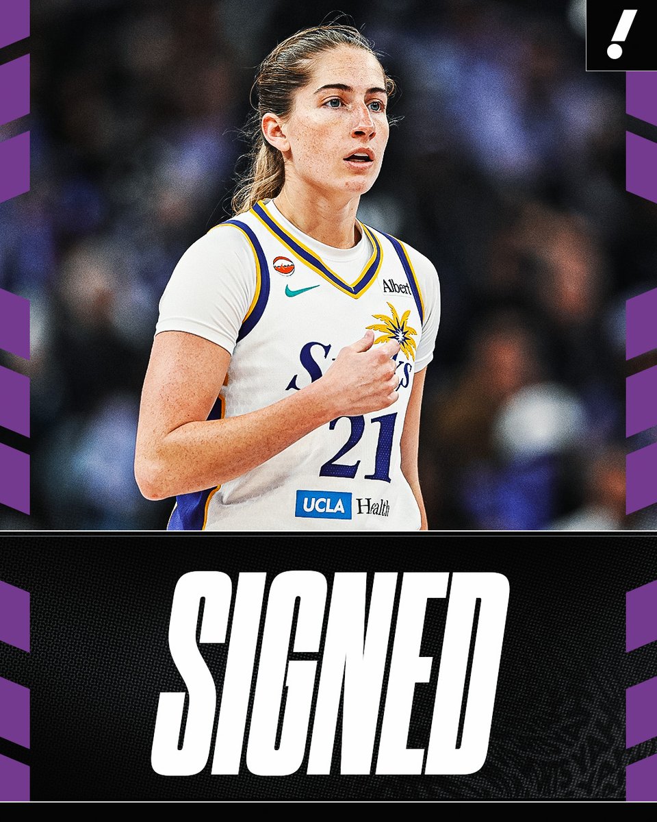 YahooSports's tweet photo. Kate Martin has signed a standard contract with the Sparks ✨ 

She becomes the first player in franchise history to move from the Player Development Pool to the active roster. https://t.co/sewXI7Suka