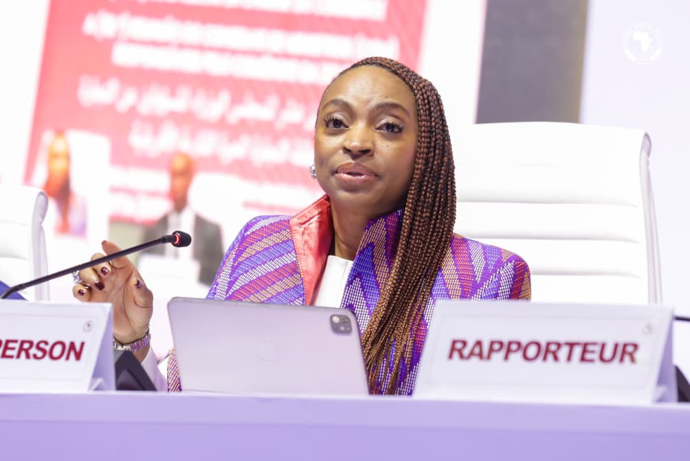 AfCFTA's tweet photo. A treaty becomes a market when its rules start to work. 
At #COM18 in Abuja, the #AfCFTA Council shifted the focus from negotiating the rules of African trade to making them work. 

#Nigeria takes over the chairpersonship from #Egypt. 

Full communiqué: 
https://t.co/9Vojrd6qcT

#AfCFTA #COM18