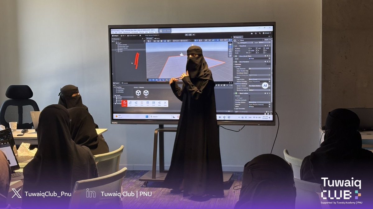 TuwaiqClub_Pnu's tweet photo. ختام اليوم الأول من برنامج تطوير الألعاب🤩

#قمة_طويق 
#نادي_طويق_PNU https://t.co/tTsKFJrBXa