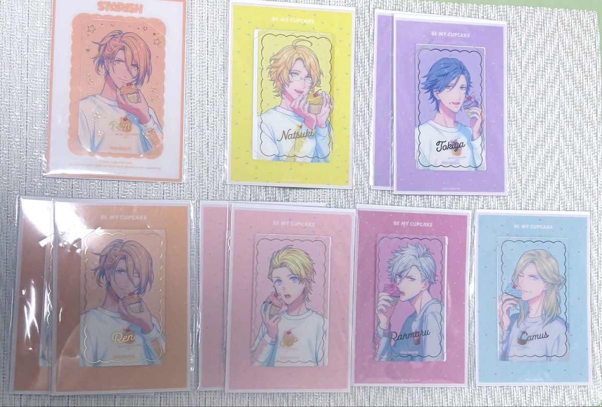 shiz_goods's tweet photo. 【交換】うたプリ BGS マルイ BMC

▼讓
・缶バッジ
SP レン☆
N 那月、トキヤ

・ビシュカ
SP レン☆
N 那月、トキヤ、レン、翔、蘭丸☆、カミュ

▼求
SP/N 音也
※同種同士の交換希望
※☆はお声掛け偏る場合は迷子のない組み合わせ優先

郵送、大阪梅田手渡し応相談。
検索からもどうぞ。 https://t.co/ws9CPwav2q