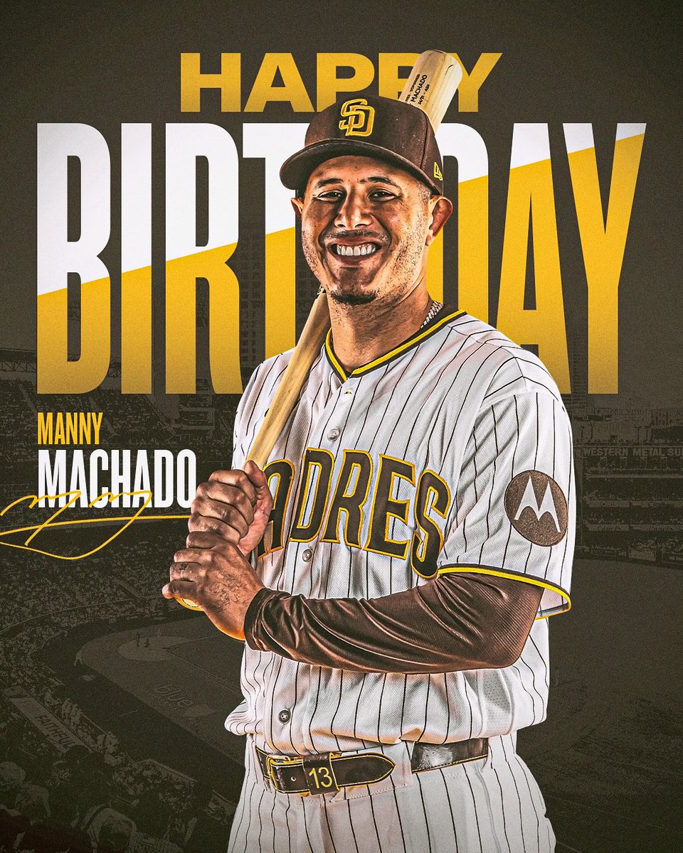 Padres's tweet photo. Happy birthday, Manny! 🥳 https://t.co/3GA1IXWvk0
