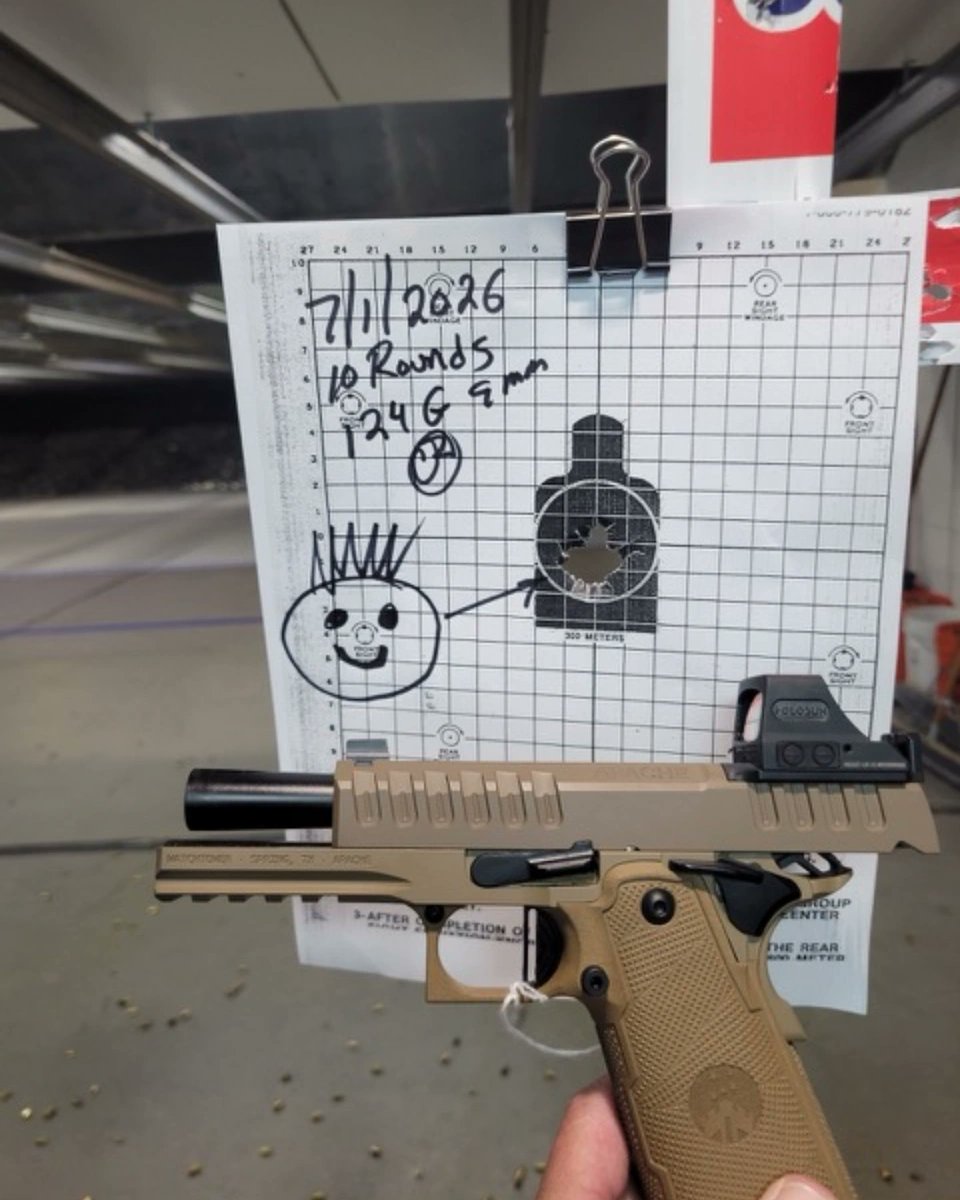 WATCHTOWER_USA's tweet photo. Craig over at Freedom Ammo got together with a few of his boys and put the Apache Commander through the paces. 
Big shout out to Dave, Allen, John, Lou, Eugene, Buzz, Doc Lance, and Steve!  If you are in the New Jersey area, swing by and check out a great shop ran by great people https://t.co/CEuSf6e6Rd