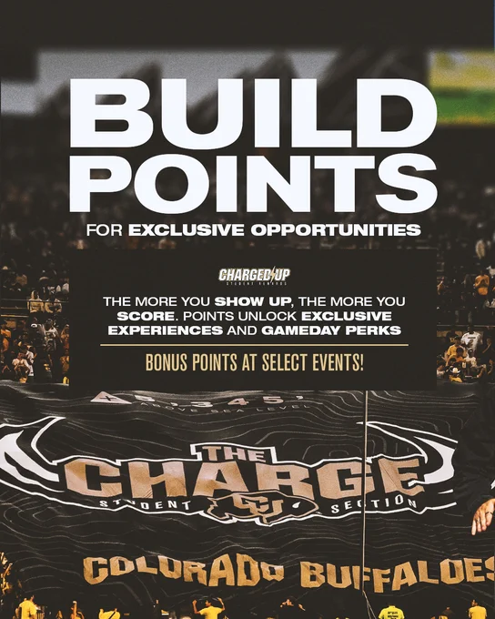 Build points for exclusive opportunities 

The more you show up, the more you score. Points unlock exclusive experiences and gameday perks. Bonus points at select events. 