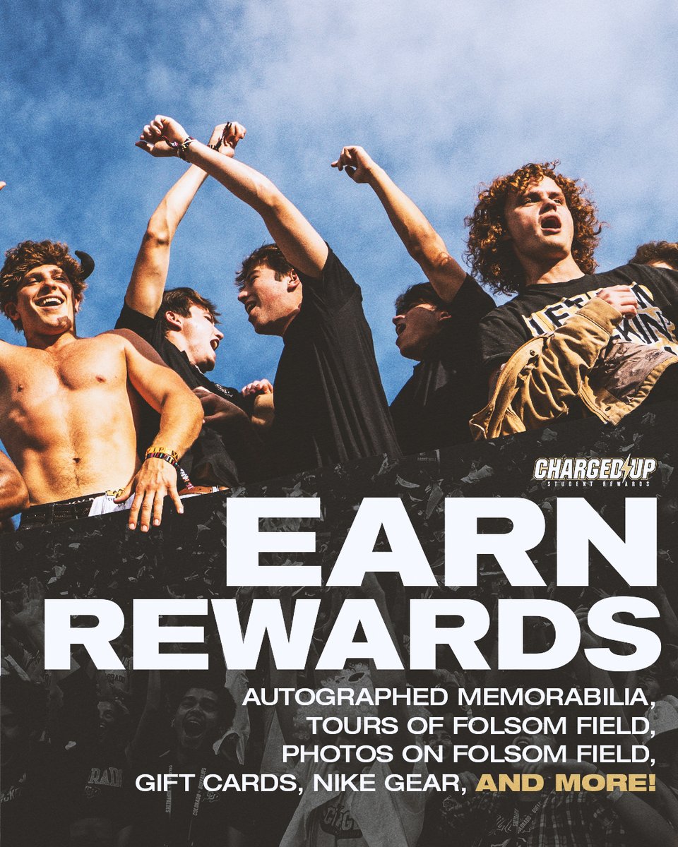 CUBuffs's tweet photo. Build Points. 🪙
Climb the leaderboard. 📈
Earn rewards. 🦬

Charged Up Student Rewards are here ⚡️

Learn more » https://t.co/5MadXsHn4I https://t.co/hQJKTCHoyn