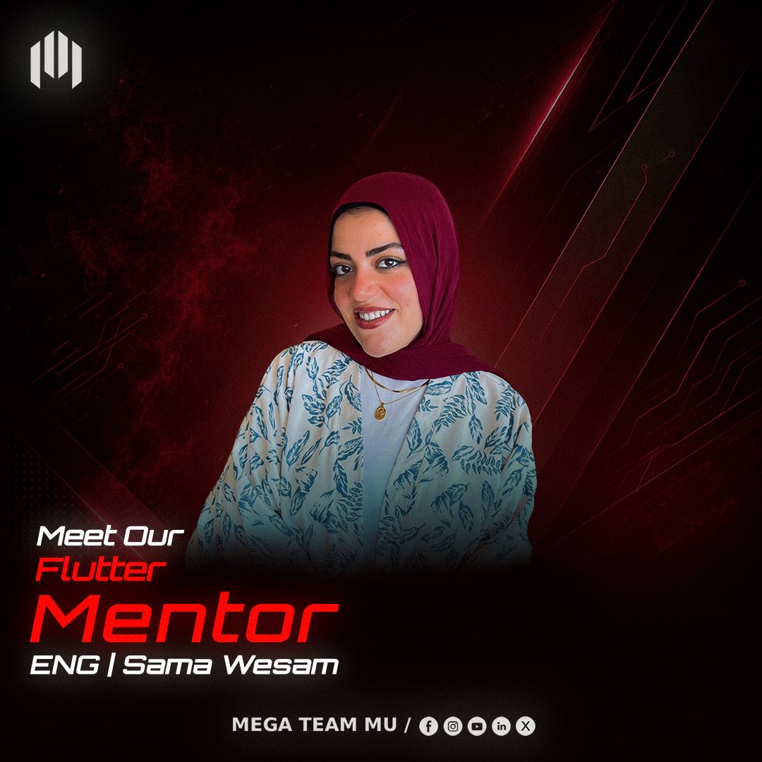 MegaTeamMU's tweet photo. Meet Your Pit Crew
Romisaa Fadel, Abdelrahman Ayman, Abdullah Yasser, Sama Wesam, Shahd Hany, Mohamed Marwan
#Red_Dev
#MEGA_Team
#Shaping_Futures
#Empowering_TechMinds
#Fueled_By_Code_Driven_By_Innovation\ https://t.co/jlyQOH1mbt