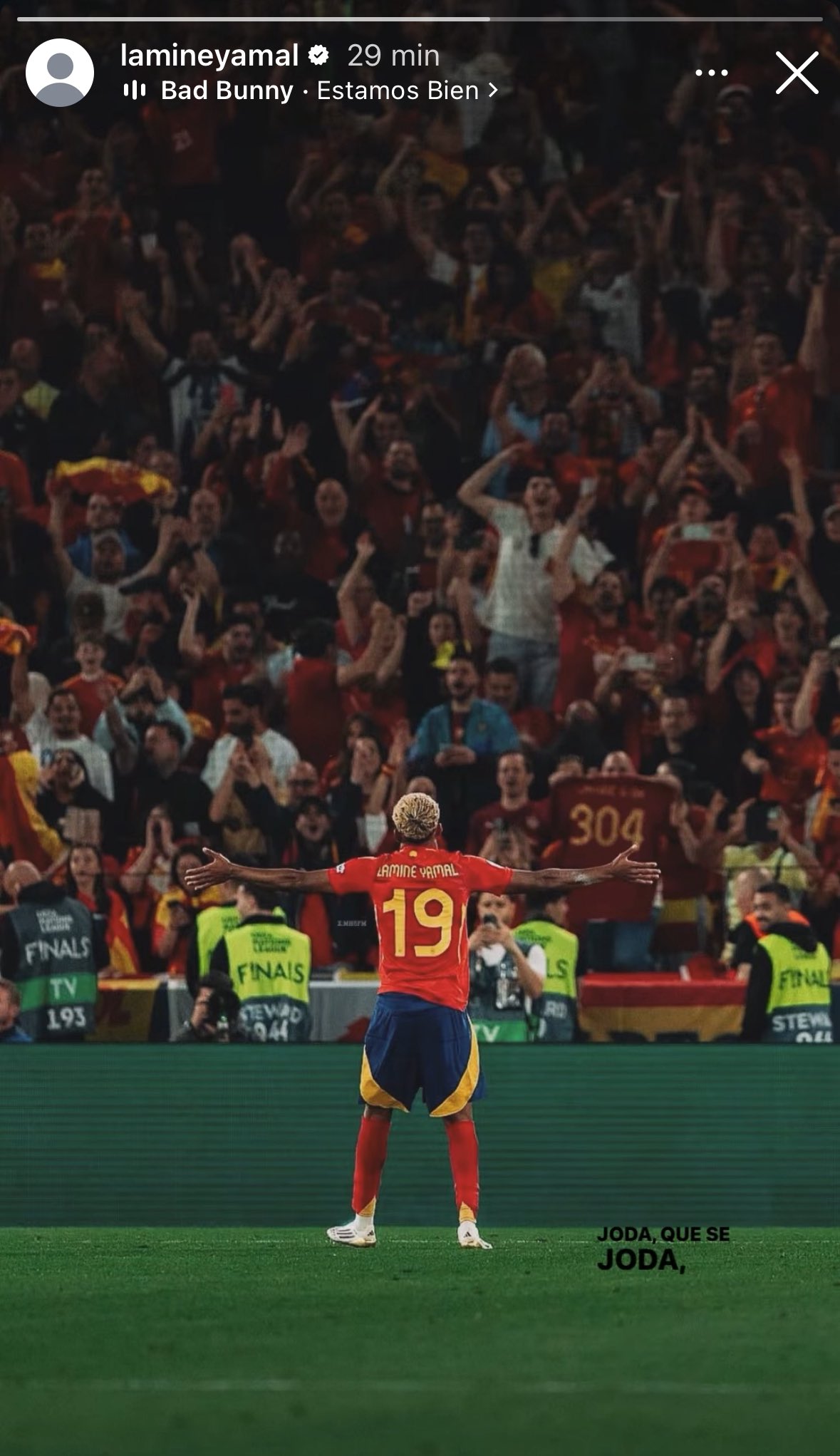 La story habituelle de Lamine Yamal avant les gros matches. 

Portugal...