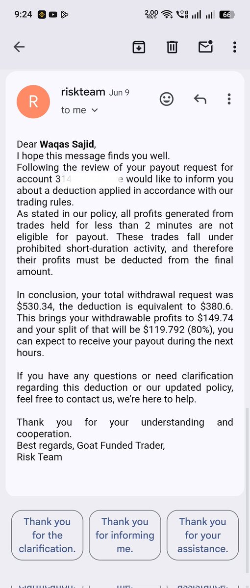 markhor_fx's tweet photo. @NovaXTrade @goat_funded Second withdrawal I accepted my mistake https://t.co/BH2ek6sog9