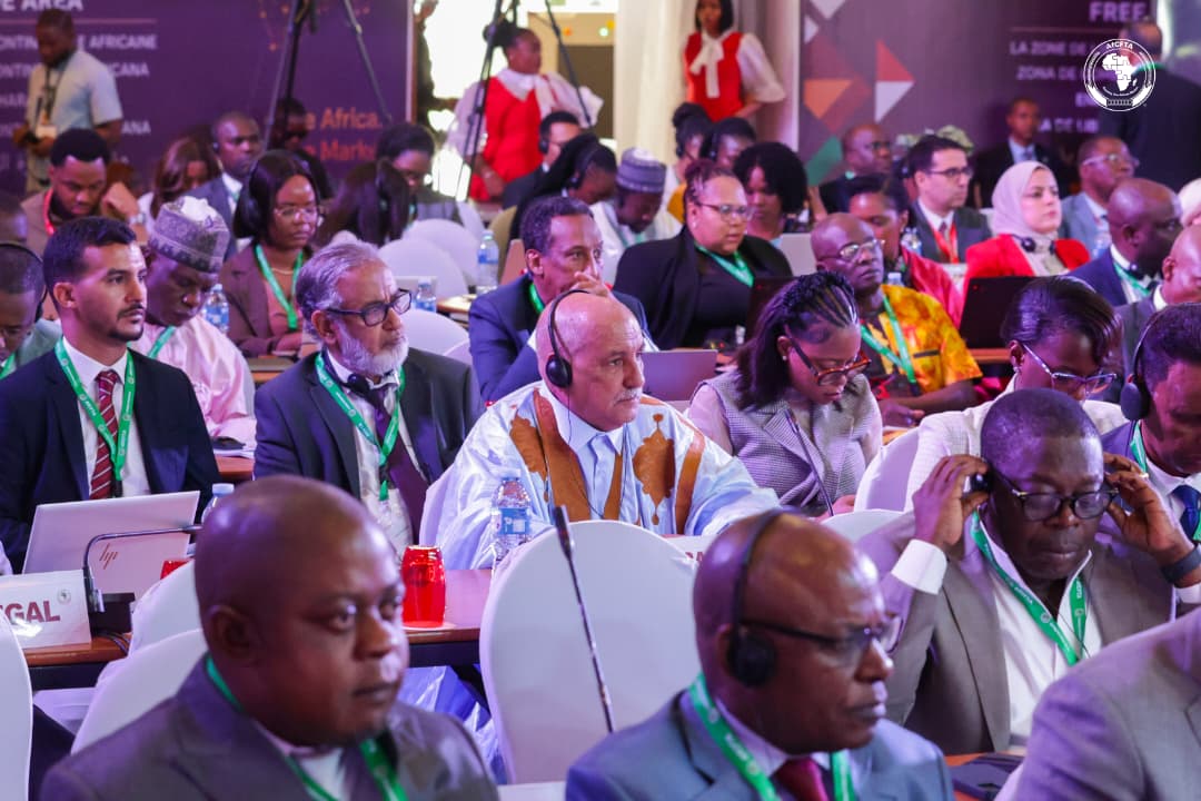 AfCFTA's tweet photo. A treaty becomes a market when its rules start to work. 
At #COM18 in Abuja, the #AfCFTA Council shifted the focus from negotiating the rules of African trade to making them work. 

#Nigeria takes over the chairpersonship from #Egypt. 

Full communiqué: 
https://t.co/9Vojrd6qcT

#AfCFTA #COM18