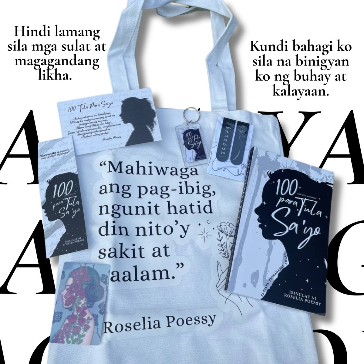 RoselWp's tweet photo. May mga sugat na hindi kayang pagalingin ng oras lang—minsan kailangan din ng mga salitang magpapaalala na hindi ka nag-iisa.

100 Tula Para Sa'yo is more than a poetry book. It's a quiet companion for those learning to love, let go, and heal—one page at a time. 

#poetry #poems https://t.co/a3tpEEziyT