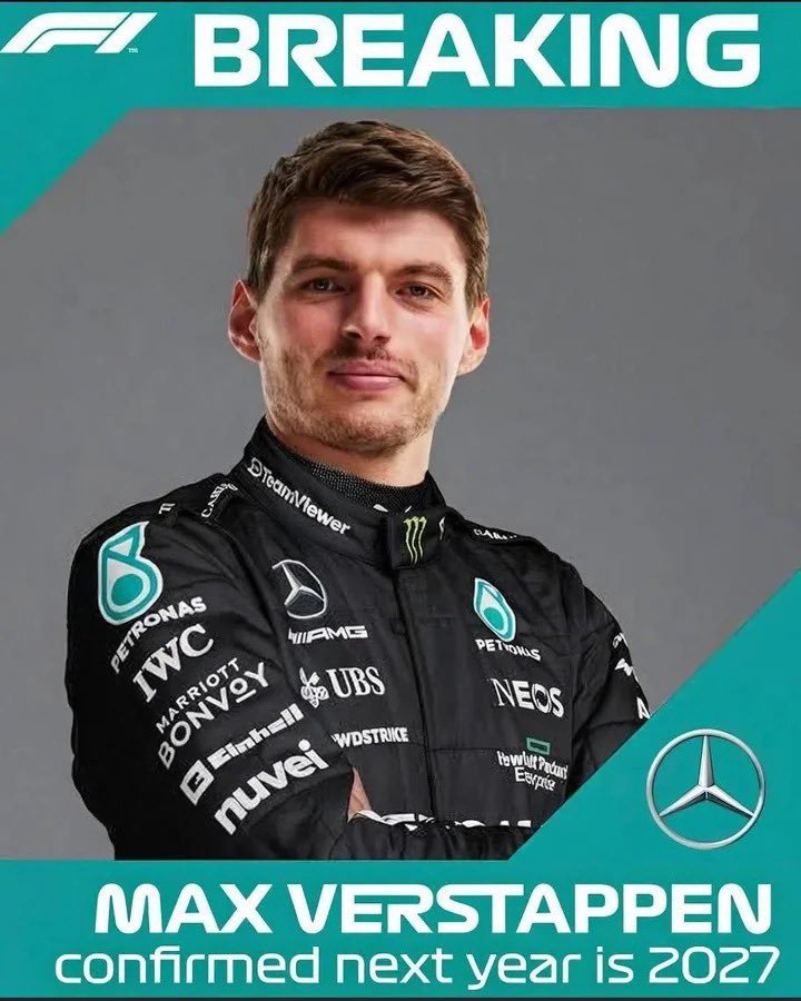 amigosrockerz's tweet photo. 🚨 | NEW: Max Verstappen all set to move with Mercedes for 2027 as Russell reportedly pays the price for his slow pace

[@wbuxtonofficial ] https://t.co/dErDrXqfZe