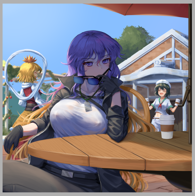 EDZ_drawz's tweet photo. 7/6 Byakuren Day. But I'm just gonna post some thought process. I spent the whole night making the bg on the left, but the bg just doesn't hit the same as the image on the right. I had a billion ideas for the art but I can't made up my mind. The grind continues. https://t.co/jtoQ4qKF3P