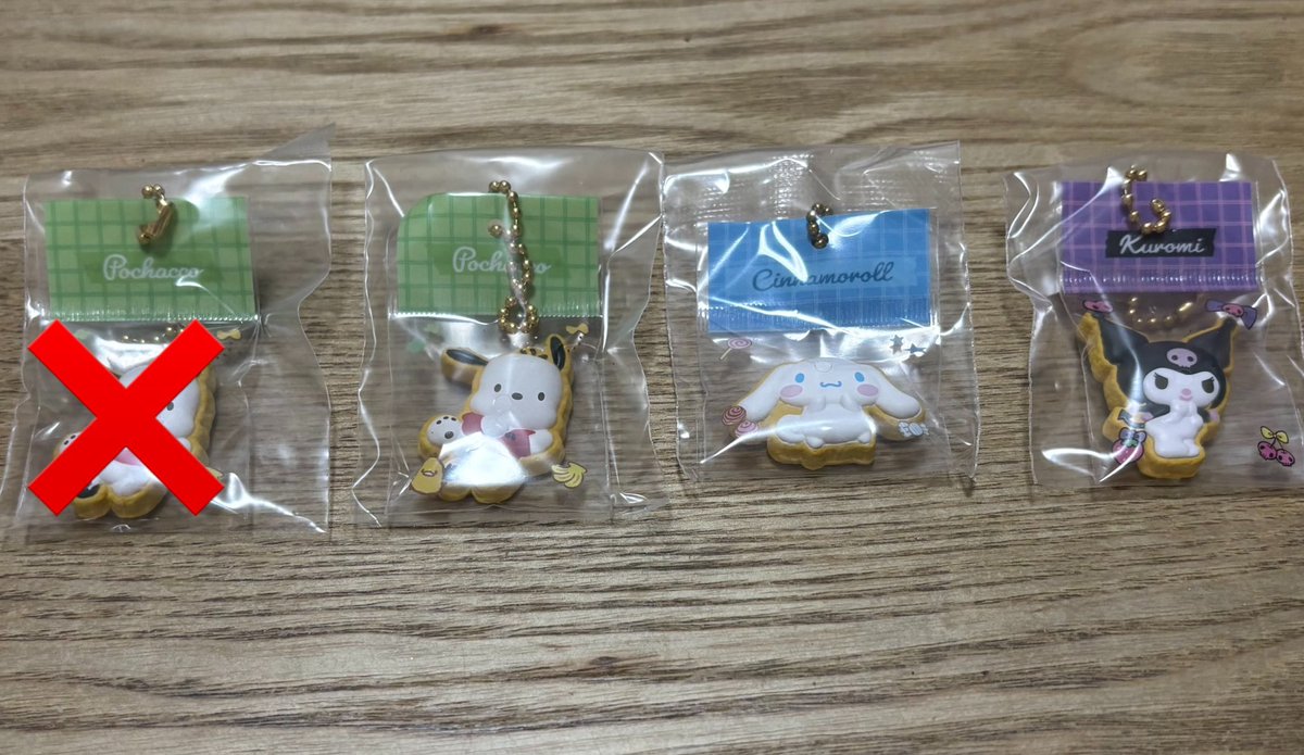 _6293Ta's tweet photo. サンリオ 手作りおやつチャーム アイシングクッキー＆パッケージ

【譲】 ポチャッコ・シナモロール・クロミ

【求】 キティ

大阪（なんば〜梅田）手渡し希望
検索からもお気軽にお声がけください https://t.co/G09wj8dPTs