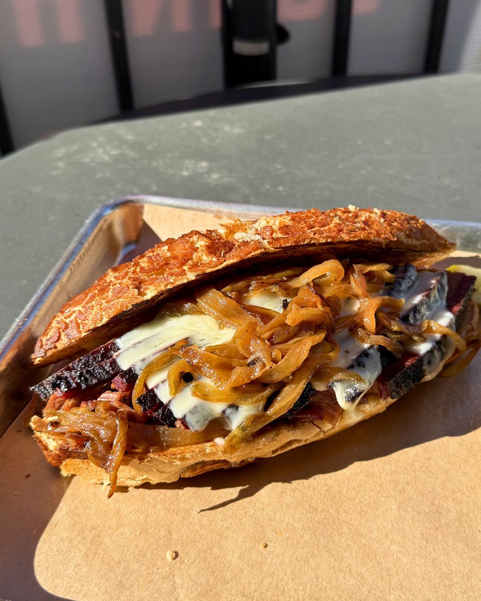 GQueBBQ's tweet photo. This week's lineup is looking REAL good. 👀

Brisket French Dip and Alabama White Wings! Order now at the link! https://t.co/nEJl3STRyg. https://t.co/FSiKBCgqyZ