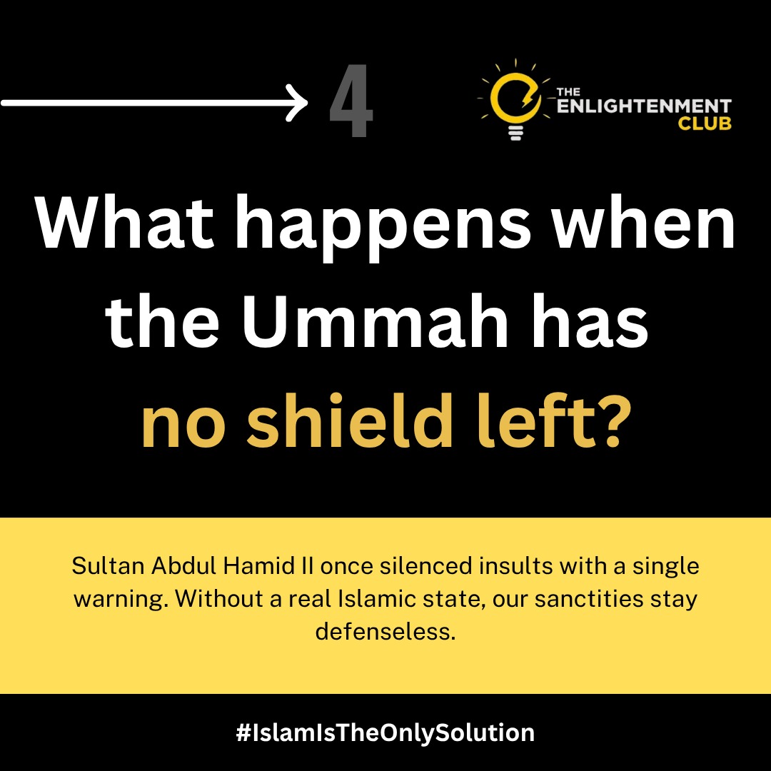 tec_org's tweet photo. 4/5
The Quran commands believers to honor and revere the Prophet (Al-Fath: 9). Historically, leaders like Sultan Abdul Hamid II forced Western powers to halt similar insults. Today, lacking the shield of an Islamic leadership, our sanctities face attacks from within our borders. https://t.co/0isw721w1f