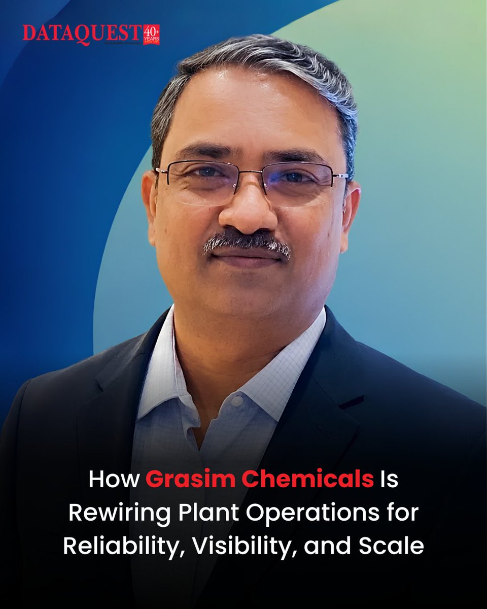 dataquestindia's tweet photo. Grasim Chemicals — Digital Transformation
CIO Ramesh Rajagopalakrishnan explains how Grasim Chemicals is driving digital transformation to standardise plant processes, improve maintenance reliability
Read More: https://t.co/UMfUw2It0K
#Dataquest #GrasimChemicals
@GrasimInd https://t.co/XTAz9ilcdC