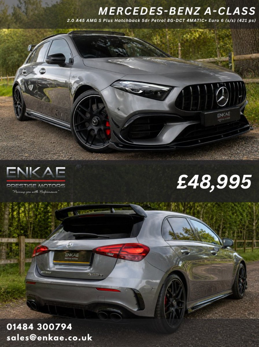 Enkae_prestige_'s tweet photo. This 2025 Mercedes-AMG A45S
- Premium Plus & AMG Night Packages
- AMG Performance Seats & Burmester Sound
- Pan Roof, HUD & 360 Camera
- AMG Ride Control Suspension
DM for inquiry!
https://t.co/JGsLPpZl30
#MercedesAMG #A45S #AMGA45S #MercedesBenz #AMGPerformance #SuperHatch https://t.co/kmUKA4aMTY