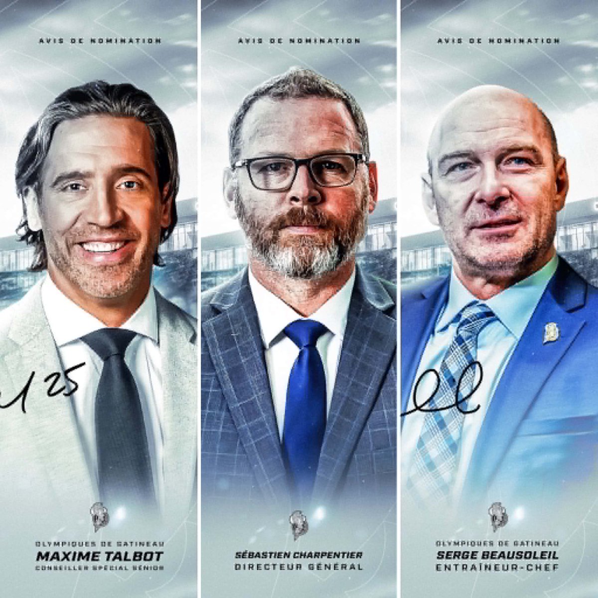 OlympiquesGAT's tweet photo. Les Olympiques de Gatineau complètent leur structure hockey avec trois nominations stratégiques.

Communiqué ➡️ https://t.co/MUpydnIIyg

--

The Gatineau Olympiques complete their hockey organization with three key nominations.

Press release ➡️ https://t.co/l7NnKagzkv

#goOLgo♠️ https://t.co/M3zzdt2yft