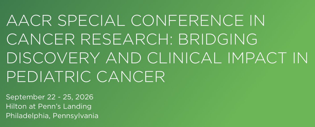 LangenauLab's tweet photo. Great AACR conference on discovery and clinical impact in pediatric cancer.  Abstracts due Thursday July 9th at 1pm.  Proud to be organizing with Drs. Olivier Delattre, Annie Huang, and Suzanne MacFarland. #AACRpediatric26 https://t.co/qicFEAPHcw