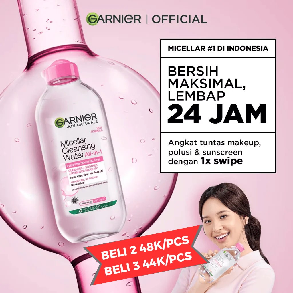 checkourshop's tweet photo. [DISKON SPESIAL 7.7]
GARNIER MICELLAR WATER 400ML

🤑 BELI 3 DISC 30% 48K/PCS
😍 BELI 2 DISC 20% 44K/PCS

Free Pouch Make Up

YUK CO STOK TERBATAS 
🔗 https://t.co/YCknzSu1RG

wts wtb https://t.co/5FwukvZa1L