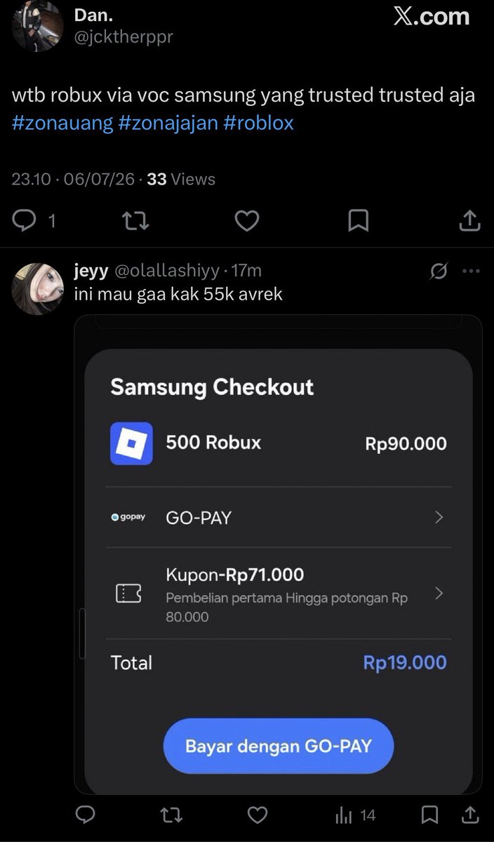 kanjny's tweet photo. @jcktherppr jangan beli disini ya kak, jeyy itu penipu https://t.co/onsn2MqTxF