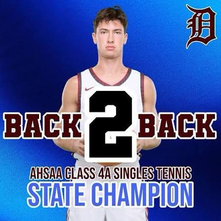ahsaaradio's tweet photo. AHSAA Male Athlete of the Week presented by Russell Do it Centers - https://t.co/9Hx6hCeUqj
Everette Minshew - Deshler_High
Minshew continued his outstanding tennis career in 2026. He is a 3 time state champion at #1 singles, and 2 time state champion at #1 doubles... all of this winning while competing in 3 sports in high school - basketball, cross country and tennis. He has signed to play tennis at UAB.