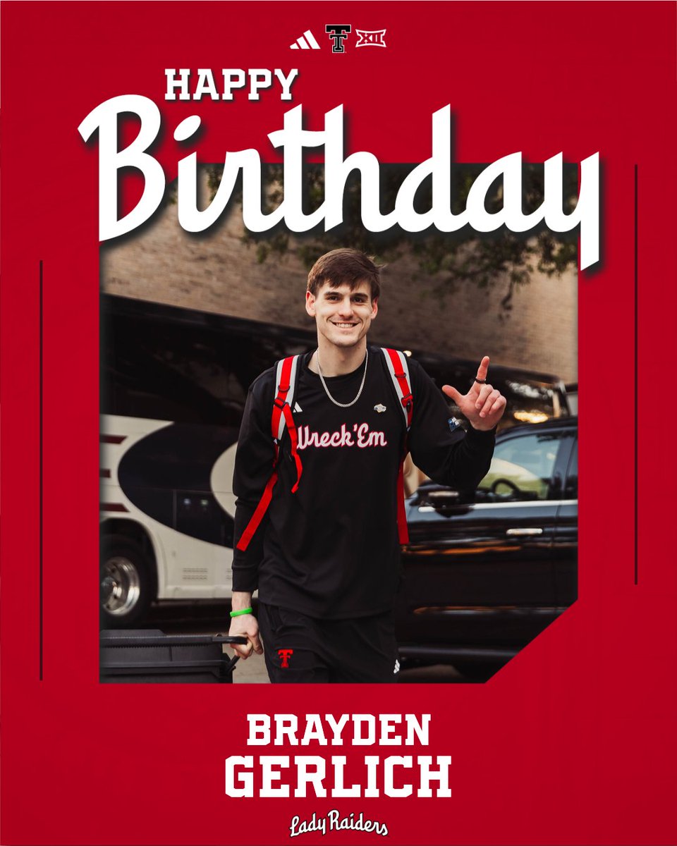 LadyRaiderWBB's tweet photo. Happy Birthday, @gerlich12! 🎉 https://t.co/1s4JTHGhTM