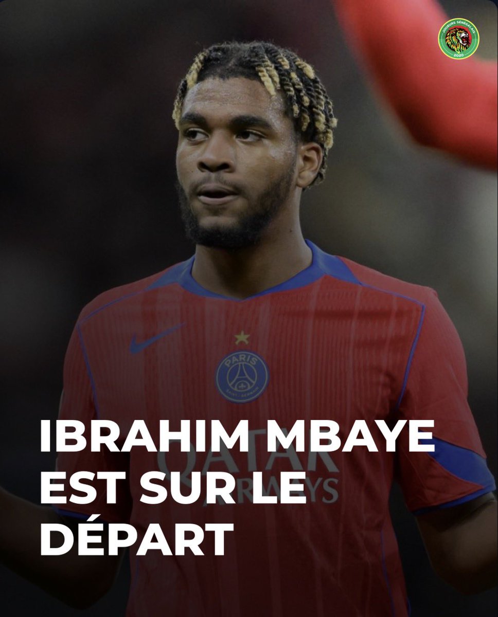 JoueursSN's tweet photo. Ibrahim Mbaye veut quitter le PSG.

Son entourage préfère qu'il reste.

Aston Villa est très intéressé, Tottenham et d'autres clubs étrangers sont aussi à l'affût.

[@Santi_J_FM] https://t.co/cxj7hbl1J6