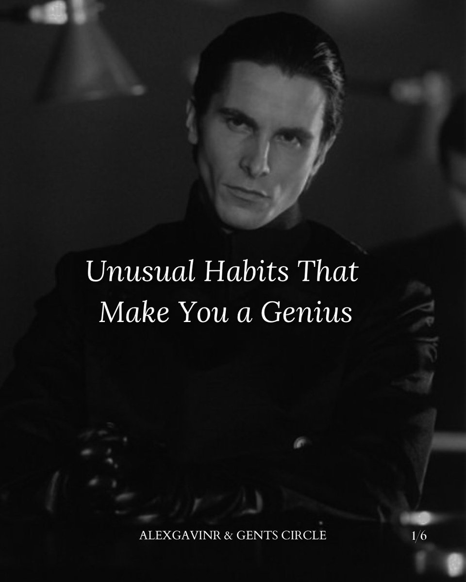 TheSelfLab's tweet photo. Unusual Habits That Make You A Genius:

- Thread 📌 https://t.co/eklhP9qujw