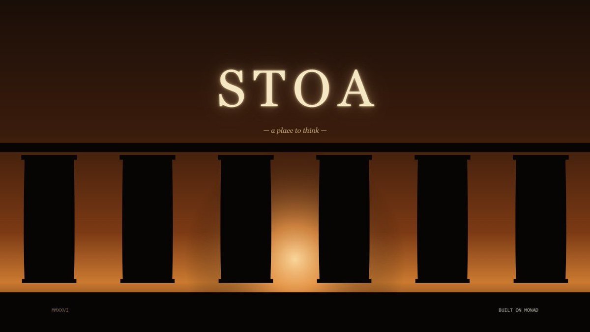 stoa_xyz's tweet photo. A major update regarding Stoa is coming soon stay tuned.

(SOKRATES) https://t.co/vnWLpYsmWf