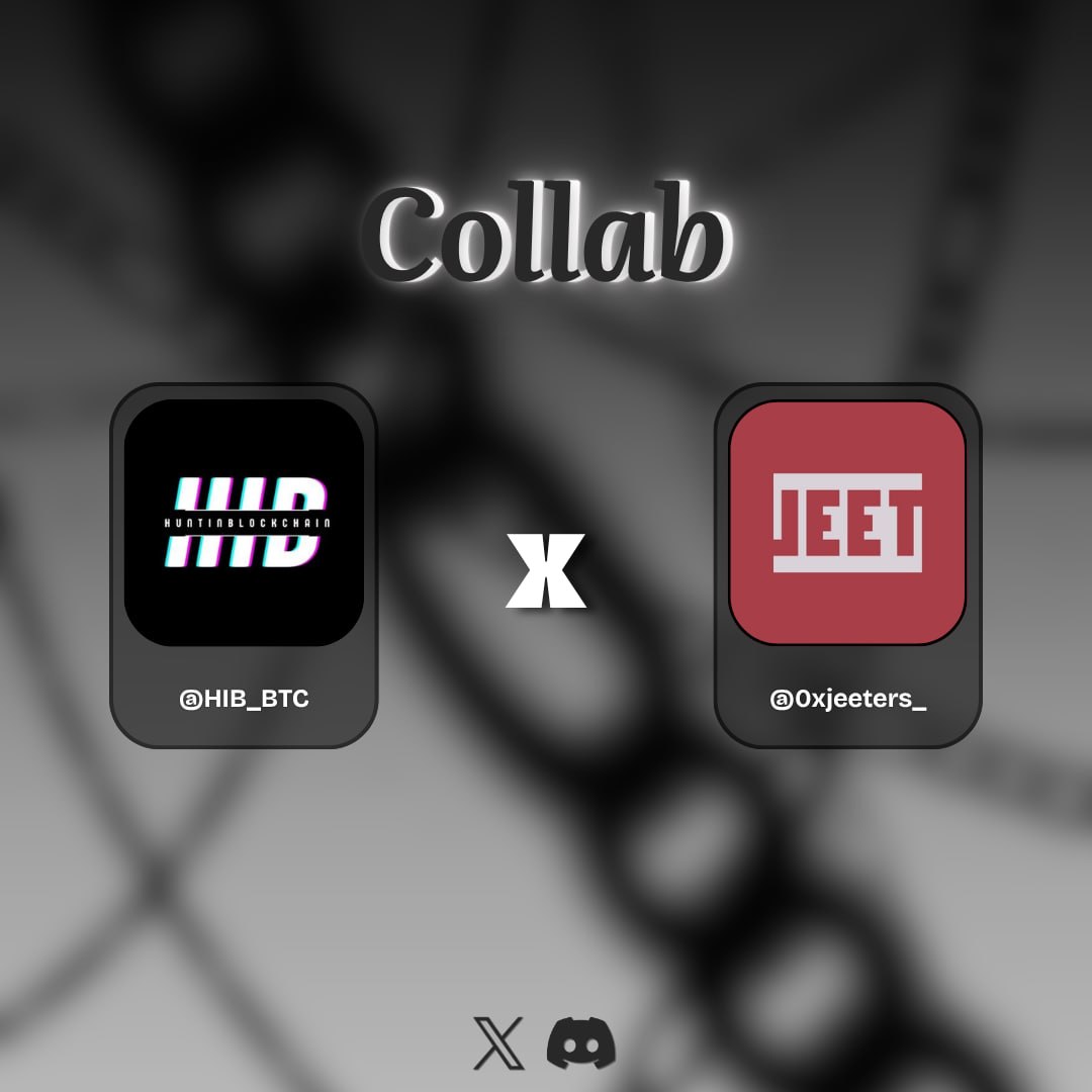 HIB_BTC's tweet photo. We just secured Collab with @0xjeeters_ 

7 GTD & 25 FCFS

Mint Details:

Chain: ETH mainnet
Supply: 5555
Mint Price :0.0019E
Launchpad: OPENSEA  

Raffles Requirements:
1. Follow:https://t.co/wq4dPweZ9S & https://t.co/RW7GVan63A
2. Like & Retweet:https://t.co/c90EMsWbcI
3. Turn on Post Notifications.
4. Drop Wallet Address on our post.