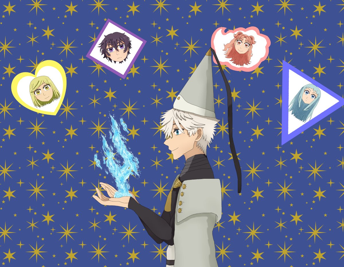 Excaman98's tweet photo. Magical Night

#qifrey #WitchHatAtelier #Coco #Agott #Tetia #Richeh #Δ帽子 https://t.co/gPVUTkn6pW
