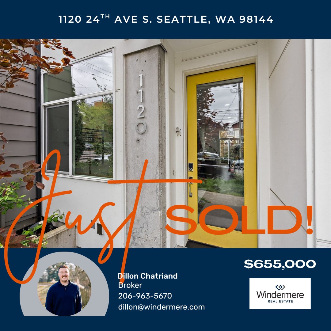 WindermereSouth's tweet photo. Just closed in Seattle by Dillon Chatriand! Congratulations to all!
#allinforyou #justclosed #windermerewestmetro #windermererealestate #justsoldvibes #sold #PNWRealEstate #JustSoldSeattle https://t.co/wsHvR4vH5k