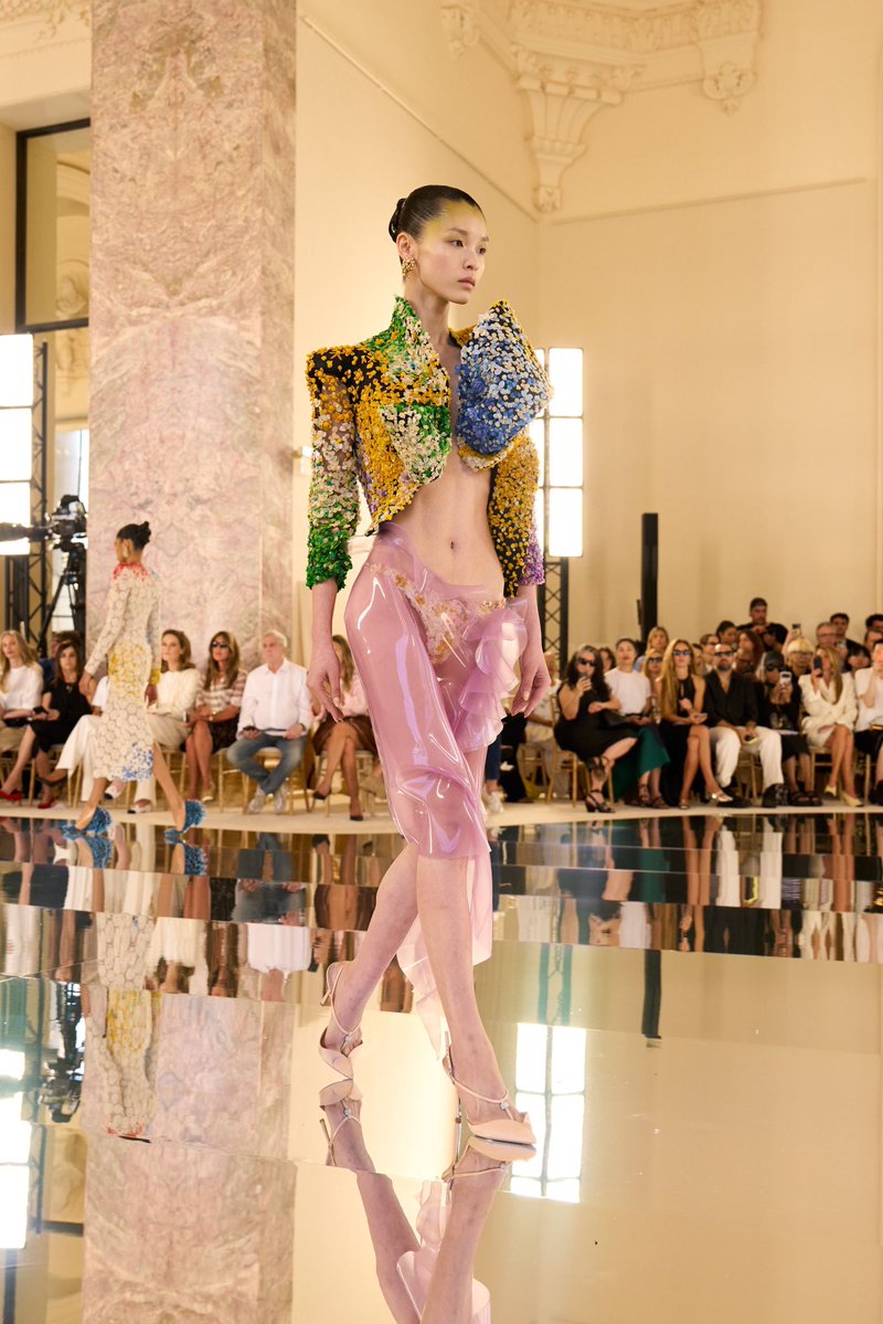 jacquemusx's tweet photo. Believe it or not. Those are real flowers embroidered on these Schiaparelli Couture pieces. https://t.co/iWaDc2x4sl