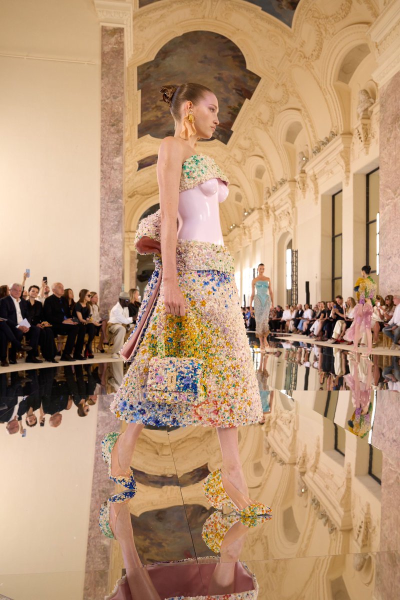 jacquemusx's tweet photo. Believe it or not. Those are real flowers embroidered on these Schiaparelli Couture pieces. https://t.co/iWaDc2x4sl
