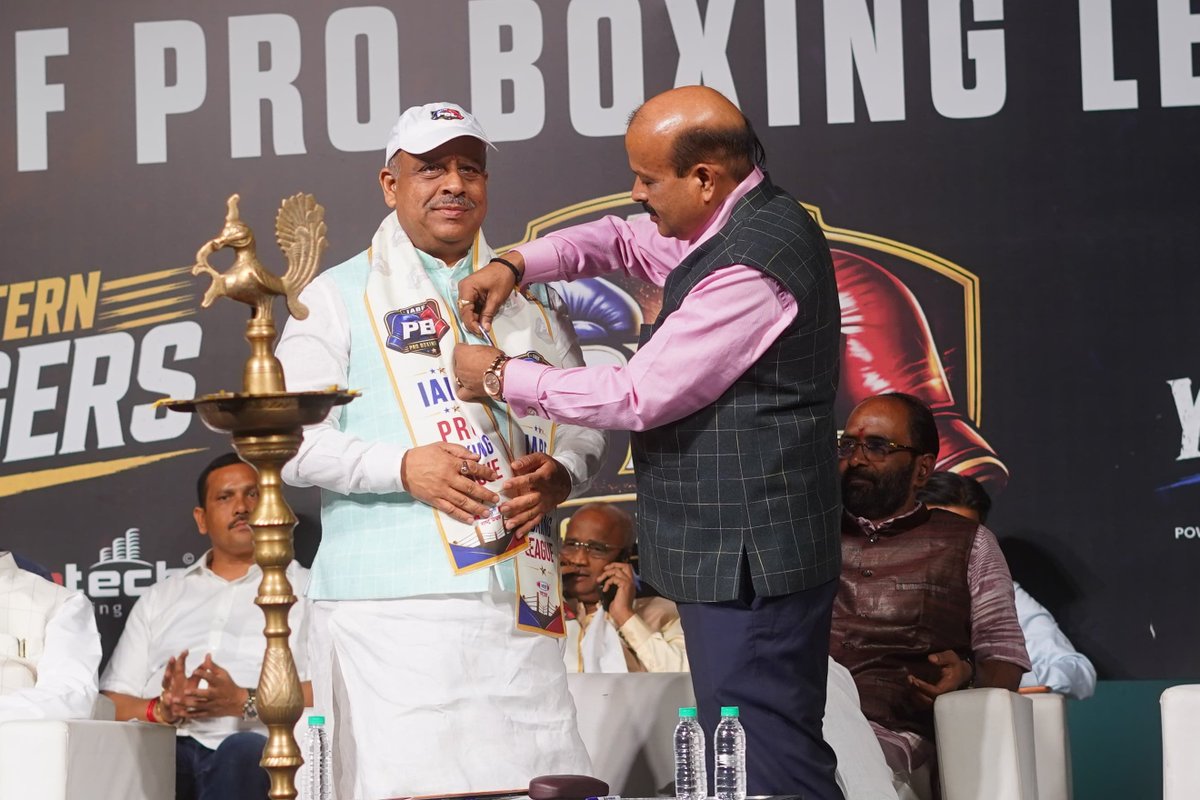 Gupta_vijender's tweet photo. Attended the inaugural session of the IABF Pro Boxing League at Talkatora Stadium, organized by the Indian Amateur Boxing Federation.

The league marks an important step towards promoting boxing and nurturing emerging talent by providing aspiring athletes with greater opportunities to excel. My best wishes to all the participants for a successful tournament and outstanding performances.