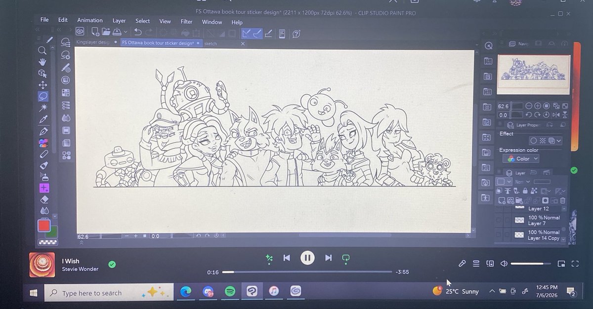 OFFCIALKorrieXO's tweet photo. LINE ART FINISHED! Hopefully I can Color this in quickly and then I can start preordering them as stickers 😎✍️⚡️🌈💚🌌✨
#FinalSpace #FinalSpaceEnds #RenewFinalSpace https://t.co/7ESnkTGfCW