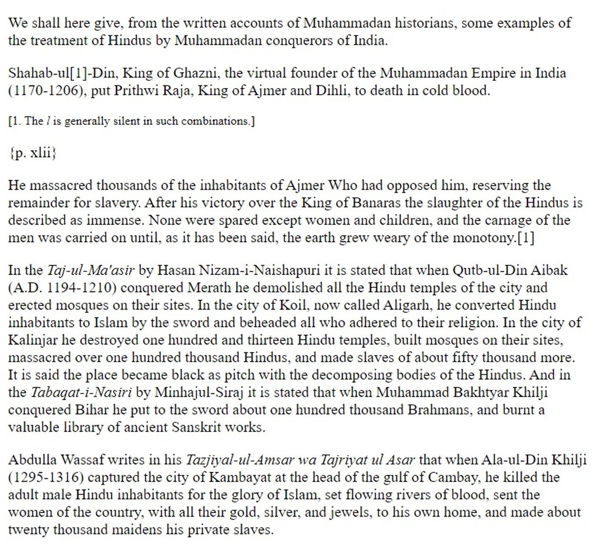 OneOnkar's tweet photo. @Brahamvakya For the last 1000 years, you guys have been beaten &amp; raped with a remarkable consistency. 
To look at the history of hindus is to look into a shit hole, stinking with cowardice, pessimism, superstition, stupidity,  grief and sorrow.
A few glimpses... https://t.co/2ctJfZetDl