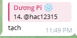 DuongPiOfficial's tweet photo. @hac12315 tạch nhé
1. đổi use #
2. đổi nick mới https://t.co/crVeKoIYeS
