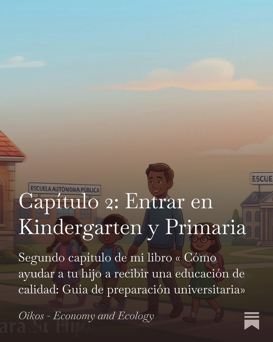 Luis_Fierro_Eco's tweet photo. Capítulo 2: Entrar en Kindergarten y Primaria

2do capítulo de mi libro « Cómo ayudar a tu hijo a recibir una educación de calidad: Guía de preparación universitaria»

Publicaré todos mis 7 libros para suscriptores de pago. También en Amazon

Leer más:

https://t.co/jgNSjOUWL2 https://t.co/jDIL132Lh6