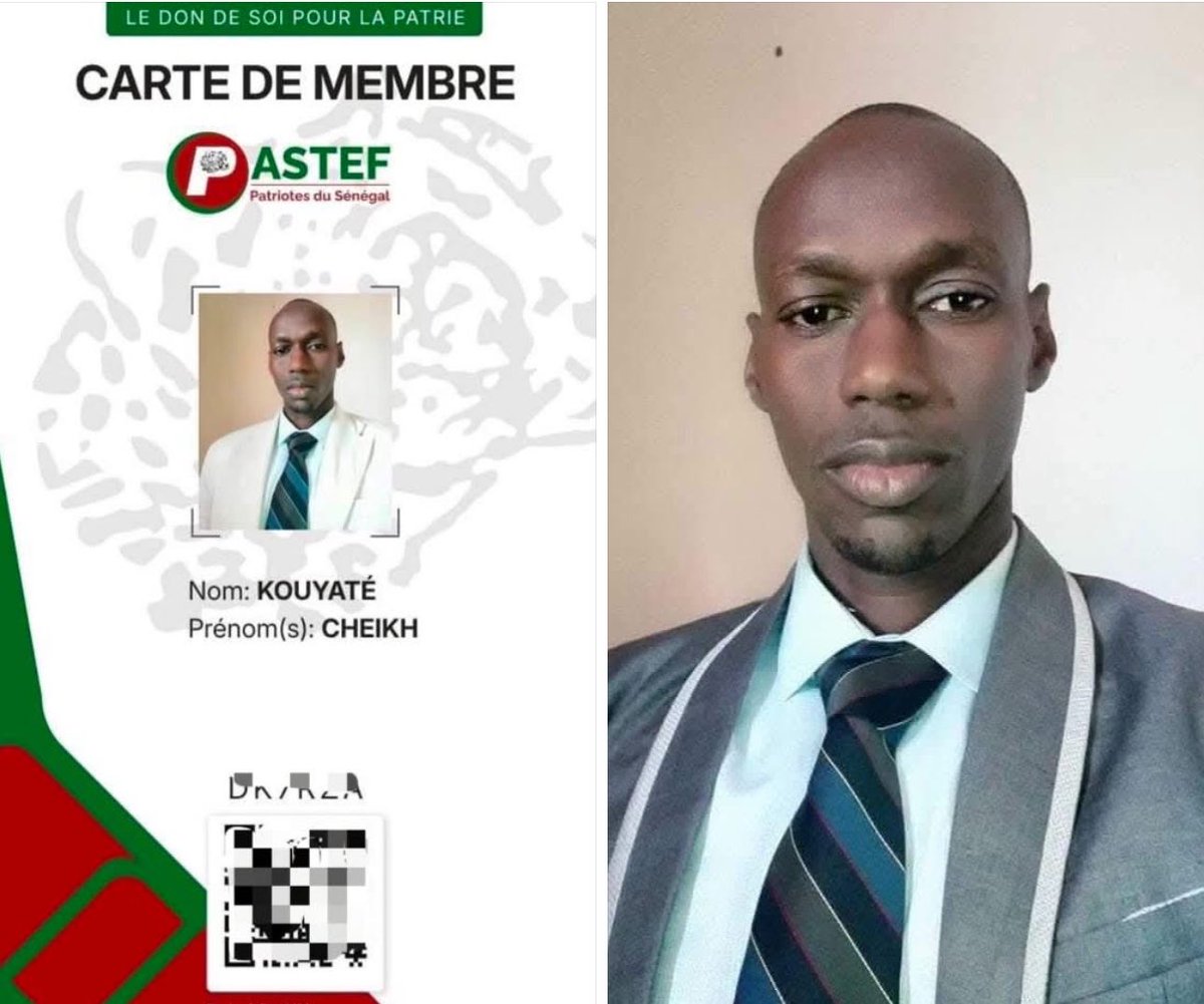 LayeSeckSeckFCB's tweet photo. ‼️Décédé en 2022, sa femme achete pour lui une carte à titre posthume ❤️

🔹Rappelons que Kouyate fut l’un des pionniers de Pastef Guédiawaye 😢

🔸Hommage à une personne multidimensionnelle, généreux, engagé, patriote, humble et pieux.

🔹Qu'Allah le pardonne et le place dans sa miséricorde éternelle 🤲🏼

🇸🇳❤️🔥