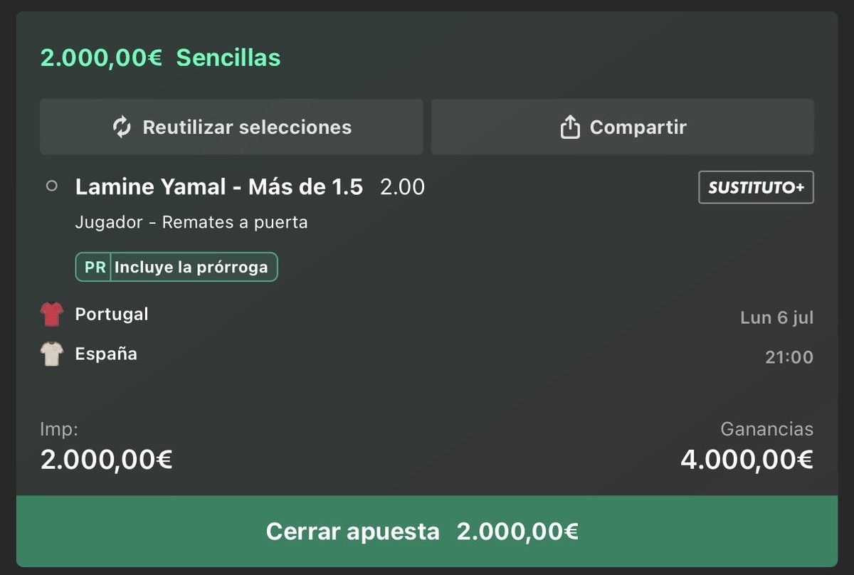 FabianFBfabi's tweet photo. Hoy tenemos un auténtico partidazo, Portugal - España. 

Os voy a dejar un regalo por aquí, luego cuando acabe el partido me lo agradeceréis.

En el siguiente enlace podréis encontrar más pronósticos GRATUITOS para este partido: 
https://t.co/yLv6V8McCt https://t.co/8pT6voAPSp
