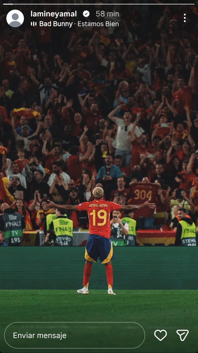 partidazocope's tweet photo. 📲 Lamine Yamal ha publicado esta imagen en su cuenta de Instagram

⏰ A las 21:00 comienza el encuentro España - Portugal de octavos de final

📻 #PartidazoCOPE https://t.co/zD5j1IBiYo