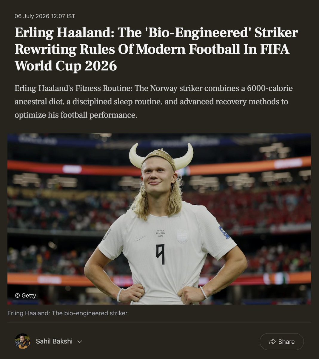 SBakerMD's tweet photo. Is Haaland the healthiest player in the World Cup?

Source: @ndtv https://t.co/zkXyXBIcDa